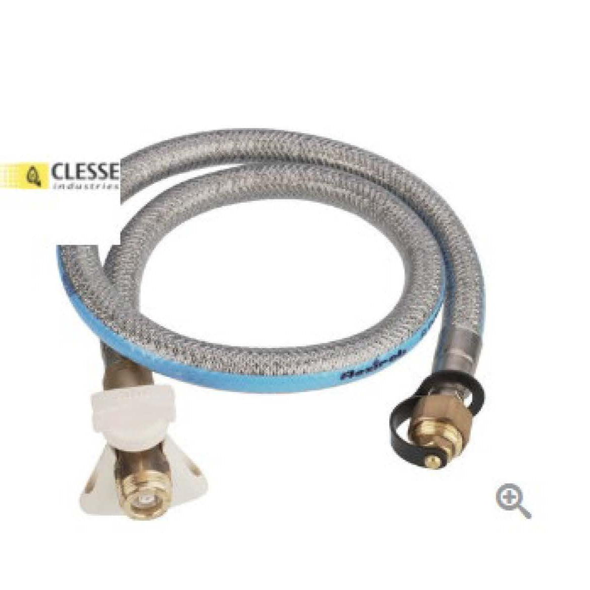 FLEXIBLE GAZ  INOX EQUIPER  DE ROBINET DE SECURITE  ROAI